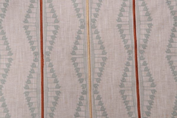 Kaufmann Issa Embroidered Drapery Fabric in Sandstone 