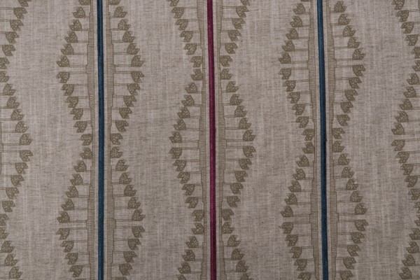 Kaufmann Issa Embroidered Drapery Fabric in Olive 