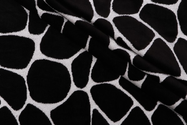 P Kaufmann Kalani Velvet Upholstery Fabric in Onyx 