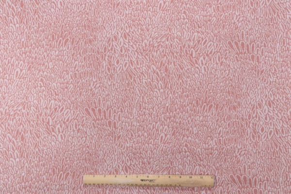 P Kaufmann Miramar Printed Cotton Twill Drapery Fabric in Coral 