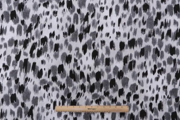 P Kaufmann Ajay Printed Cotton Drapery Fabric in Slate 