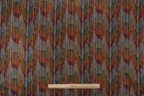 P Kaufmann Fatima Embroidered Drapery Fabric in Flame 