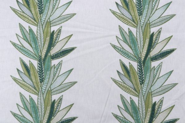 P Kaufmann Zora Embroidered Drapery Fabric in Mojito 