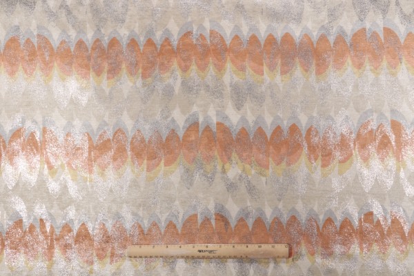 P Kaufmann Calais Printed Chenille Upholstery Fabric in Beach Pebble 