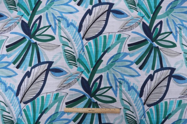Kaufmann Floranada Printed Drapery Fabric in Twilight 