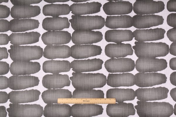 Premier Prints Shibori Dot - Slub Canvas Printed Cotton Drapery Fabric in Ink