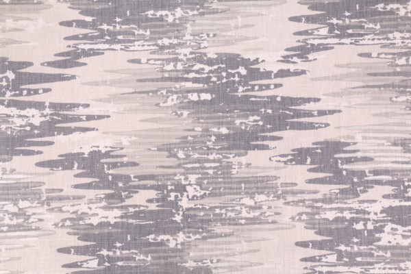 Designer Whitecap by Jeffery Allen Marks Printed Linen Drapery Fabric in Slate