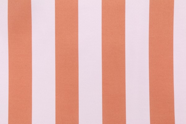 PK Lifestyles Canopy Stripe Printed Polyester Outdoor Fabric in Papaya