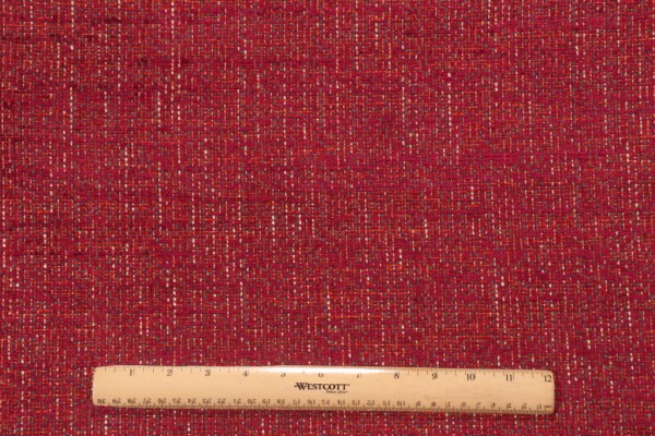 Kaufmann Sashe Woven Chenille Upholstery Fabric in Raspberry
