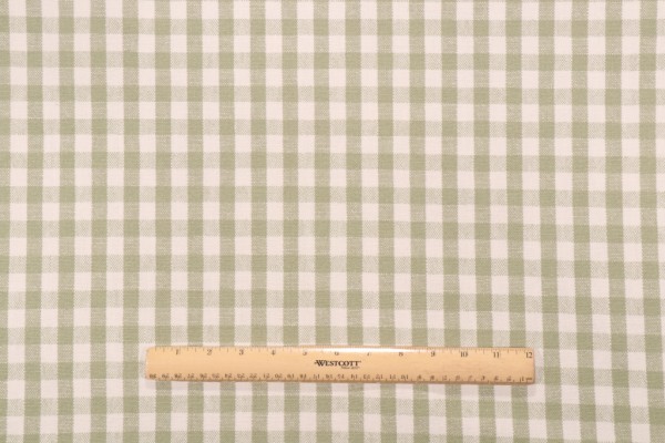 PK Lifestyles Logan Check Woven Upholstery Fabric in Fern