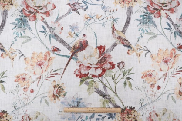 Swavelle/Mill Creek Acworth-Marvy Printed Cotton Drapery Fabric in Primavera 