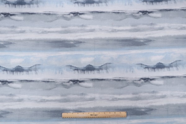 Mill Creek Hopeville-Sumptuous Printed Cotton Drapery Fabric in River 