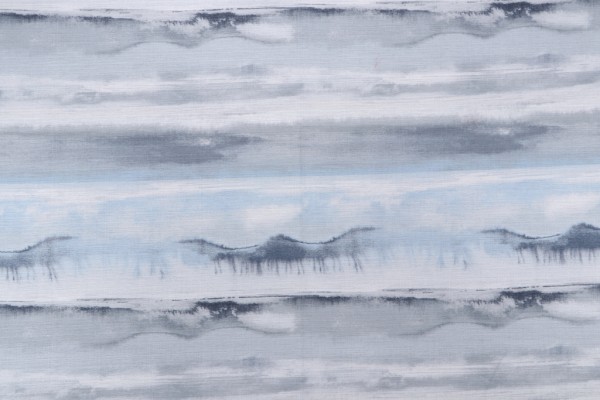 Mill Creek Hopeville-Sumptuous Printed Cotton Drapery Fabric in River 