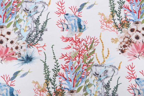 Swavelle/Mill Creek Kiara-Opulence Printed Cotton Drapery Fabric in Multi 