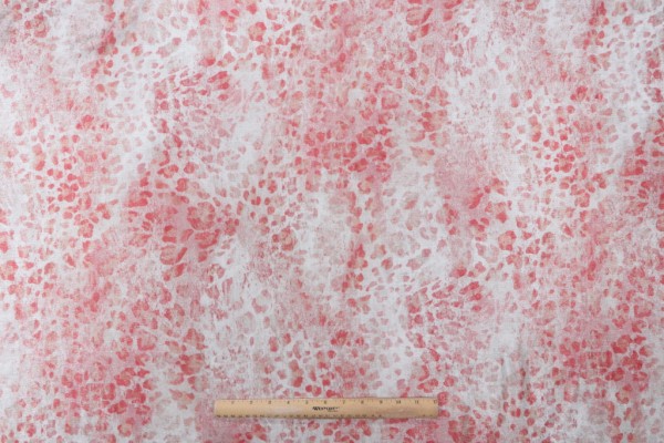 Mill Creek Togoba-Puri Printed Chenille Decorator Fabric in Coral 