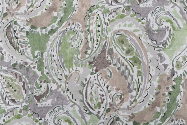 Mill Creek Carlisia-Sussex Printed Cotton Drapery Fabric in Pistachio 