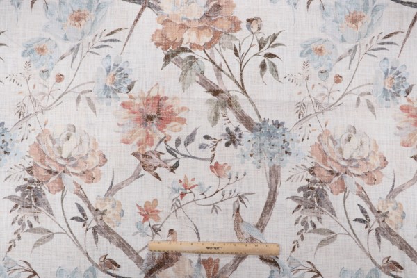Swavelle/Mill Creek Acworth-Marvy Printed Cotton Drapery Fabric in Topaz 