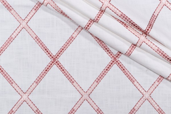 Mill Creek Pathfinder Embroidered Drapery Fabric in Primrose 