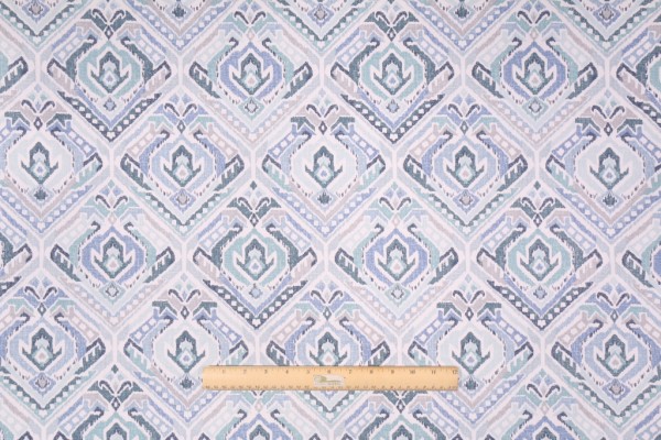 Tombo - Twill in Blue Ice Printed Cotton Drapery Fabric by Mill Creek