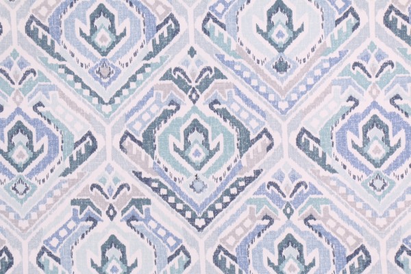 Tombo - Twill in Blue Ice Printed Cotton Drapery Fabric by Mill Creek