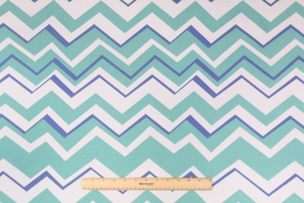 Click for 2.25 Yards Richloom Tempest Printed Polyester Outdoor Fabric in Aquamarine Richloom Tempest Printed Polyester Outdoor Fabric in Aquamarine