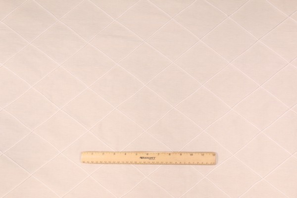 Onyx Age Corded Trellis Woven Cotton Decorator Fabric in Sand