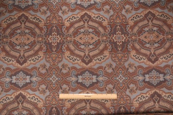 Robert Allen Tapestry Upholstery Fabric in Bluestone
