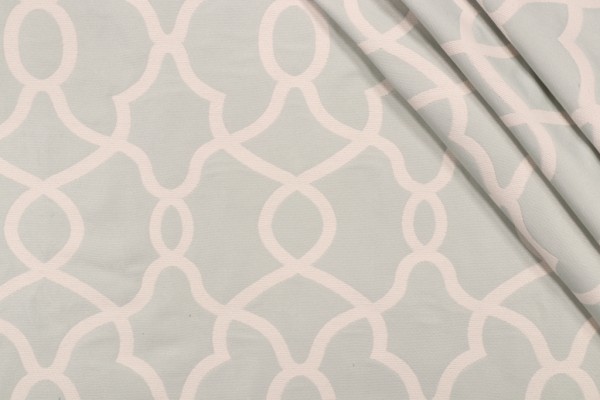 Kelly Ripa Home Clearly Cool Damask Upholstery Fabric in Spa