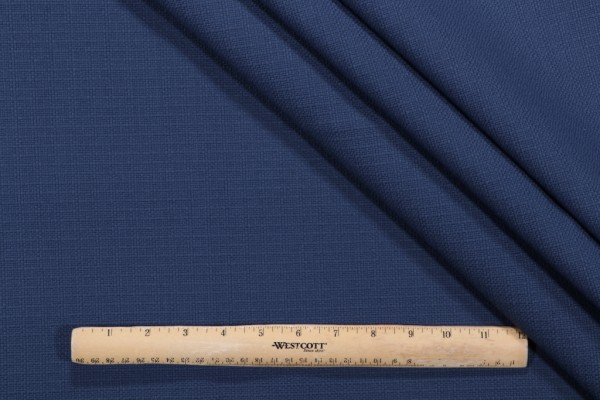 Solid Woven Polyolefin Outdoor Fabric in Indigo