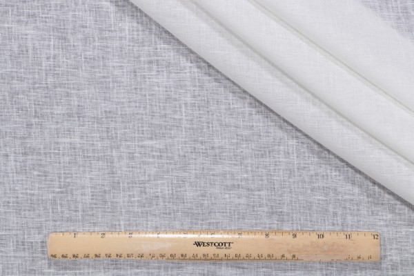 Maude Semi-Sheer Drapery Fabric in White