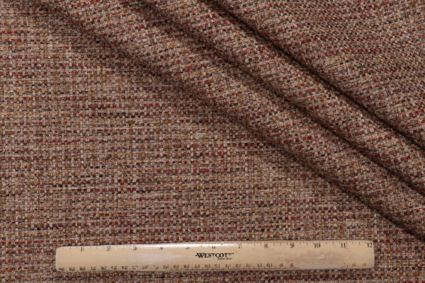 PK Lifestyles Silas Woven Upholstery Fabric in Ember