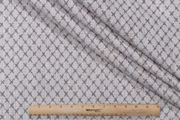 PK Lifestyles Vega Woven Chenille Upholstery Fabric in Charcoal