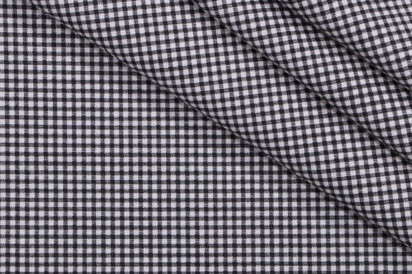 Magnolia Home Madrid Check Printed Cotton Drapery Fabric in Black 