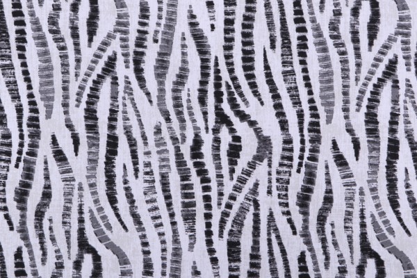 Magnolia Home Kudu Printed Cotton Drapery Fabric in Ebony 