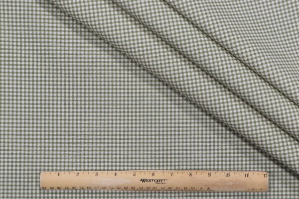 Magnolia Home Madrid Check Printed Cotton Drapery Fabric in Jungle 