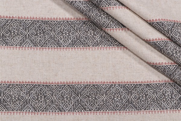 Leonie Woven Upholstery Fabric in Domino