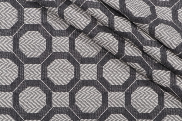 Chaves Woven Upholstery Fabric in Granite