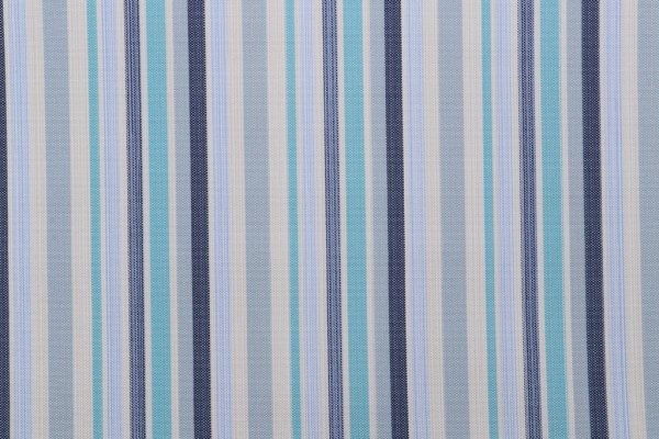 Folly Stripe Woven Outdoor Fabric in Pool