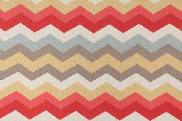 Waverly Panama Wave Printed Poly Outdoor Fabric in Peachtini