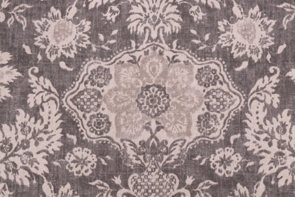 Magnolia Home Belmont Printed Cotton Drapery Fabric in Metal
