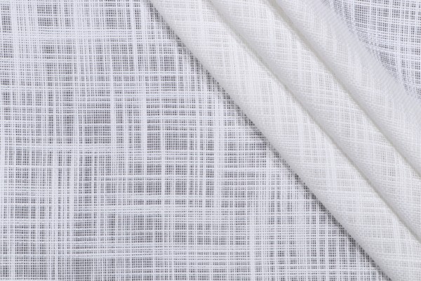 Click for 5.88 Yards Heritage Fabrics Laredo Sheer Drapery Fabric in White Heritage Fabrics Laredo Sheer Drapery Fabric in White