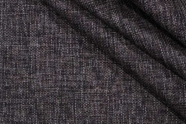 Equinox Woven Upholstery Fabric in Black Pepper