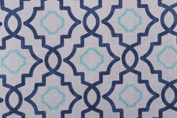 Magnolia Home Talbot Printed Cotton Drapery Fabric in Harbor 