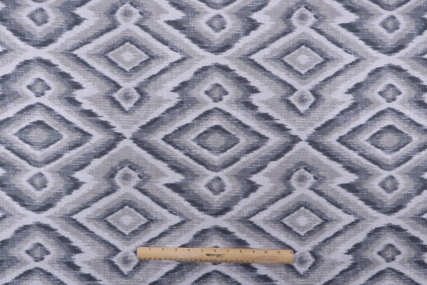 Magnolia Home Serape Printed Cotton Drapery Fabric in Slate 