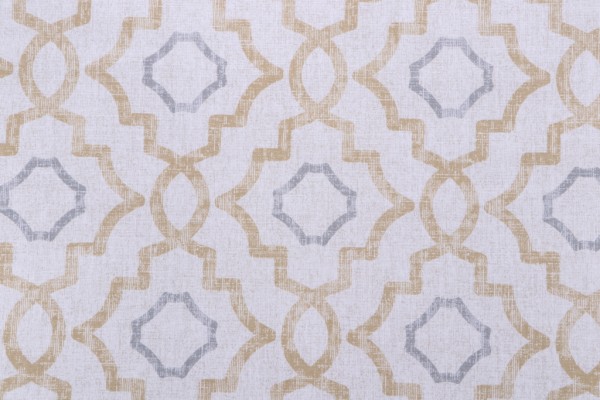 Magnolia Home Talbot Printed Cotton Drapery Fabric in Barley 