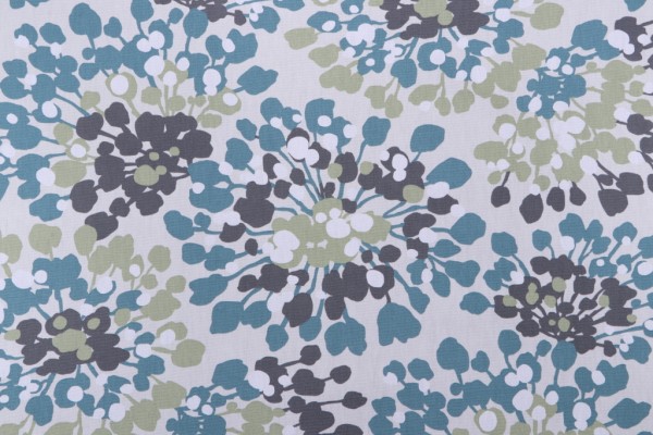 Magnolia Home Starlight Printed Cotton Drapery Fabric in Sea Breeze 