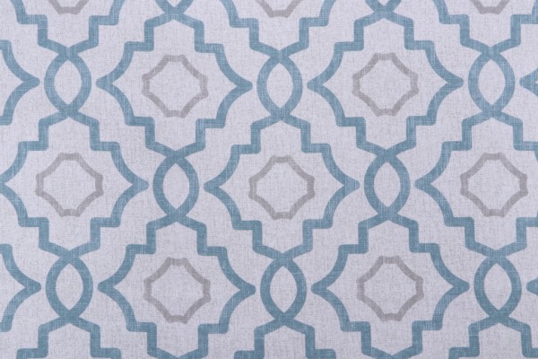 Magnolia Home Talbot Printed Cotton Drapery Fabric in Verdigris 