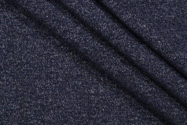Crypton Wayfarer High Performance Woven Chenille Upholstery Fabric in Navy 