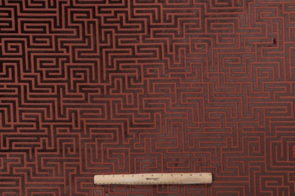 Merrimac M11385B Velvet Upholstery Fabric in Spice 