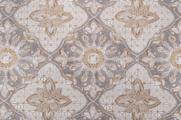 Click for Ellen Degeneres Chalette Printed Cotton Drapery fabric in Cognac  Ellen Degeneres Chalette Printed Cotton Drapery fabric in Cognac